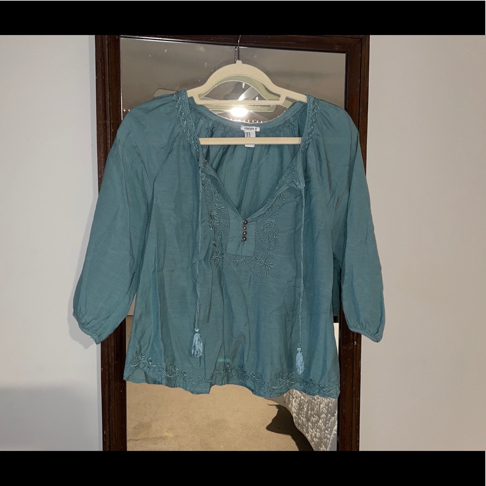 forever 21 peasant top